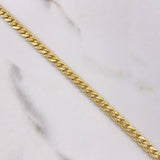 Pulso Cubano Infinito 6.6gr / 19cm / Diamantado Circones Blancos Oro Amarillo +2 $