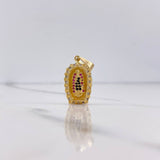 Dije Virgen Guadalupe 3.35gr / 2.5cm / Circones Blancos Negros Fucsias Oro Amarillo &