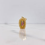 Dije Virgen Guadalupe 3.6gr / 2.5cm / Circones Blancos Fucsias Azules Oro Amarillo &