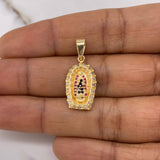 Dije Virgen Guadalupe 3.05gr / 2.6cm / Circones Blancos Fucsias Negros Oro Amarillo &