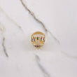 Anillo Indio 12.95gr / T9 3/4 / Circones Colores Oro Amarillo $