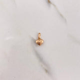 Dije Corazon 0.35gr / 1.3cm / Soplado Oro Rosa &