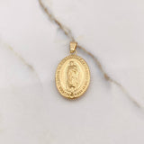 Dije Virgen Guadalupe 3.15gr / 3.6cm / Troquelado Oro Amarillo &