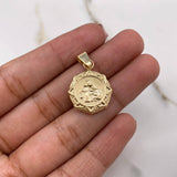 Dije Virgen Del Carmen 1.4gr / 2.6cm / Troquelado Oro Amarillo &