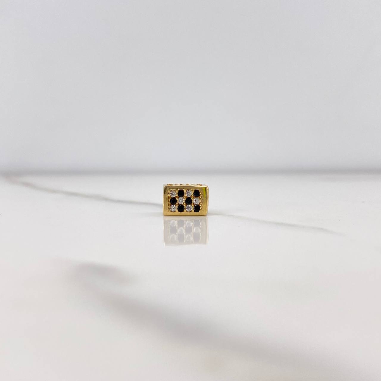 Herraje Cubo 1.55gr / 0.7cm / Circones Blancos Negros Oro Amarillo $