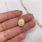 Dije Virgen Guadalupe 0.6gr / 1.9cm / Troquelado Oro Amarillo &