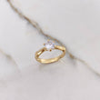 Anillo Solitario 2.6gr / T6 / Circon Blanco Oro Amarillo &