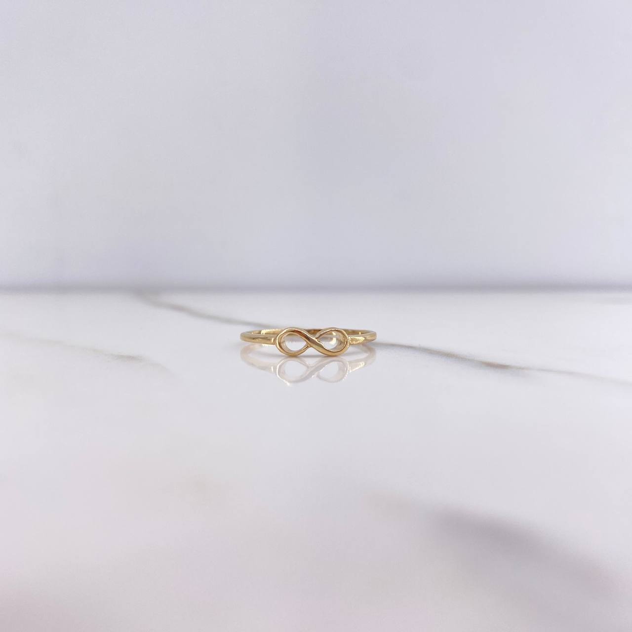 Anillo Infinito 0.85gr / T6 / Liso Oro Amarillo &