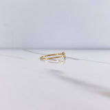 Anillo Corazon 0.8gr / T6 3/4 / Silueta Liso Oro Amarillo &