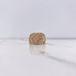 Anillo Sello Octagonal Caballo 13.05gr / T11 1/2 / Circones Blancos Tres Oros &