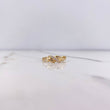 Anillo Alianza 1.5gr / T6 3/4 / Circones Blancos Oro Amarillo &