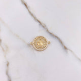 Herraje Medusa Tribal 3.1gr / 2.5cm / Circones Blancos Oro Amarillo $