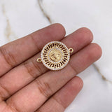 Herraje Medusa Tribal 3.1gr / 2.5cm / Circones Blancos Oro Amarillo $