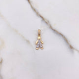 Dije Niño 1.1gr / 2.1cm / Circones Blancos Oro Amarillo $