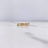 Anillo Solitario Circulos 1.3gr / T5 3/4 / Circones Rosados Blanco Oro Amarillo $