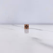 Herraje Cubo 2.05gr / 0.6cm / Circones Negros Oro Rosa $