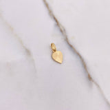 Dije Hoja Tifida 0.7gr / 1.4cm / Diamantada Oro Amarillo $