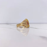 Anillo Virgen Guadalupe 7.6gr / T9 1/4 / Circones Negros Fucsias Blancos Oro Amarillo $