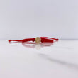 Pulsera Roja Herraje Letra Y 0.55gr / 1cm / 5mm Tambor Bolas Neoprenos Rojo Oro Amarillo $