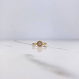 Anillo BV 1.7gr / T6 1/2 / Circon Blanco Oro Amarillo $