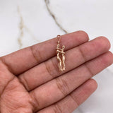 Dije Pareja 2.3gr / 2.5cm / Oro Rosa $