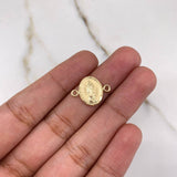 Herraje Virgen Guadalupe 0.65gr / 1.6cm / Troquelada Oro Amarillo $