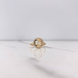 Anillo Circulo Fe 1.75gr / T5 1/2 / Circones Blancos Oro Amarillo &