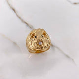 Anillo Leon 7.4gr / T11 / Circones Negros Blanco Oro Amarillo