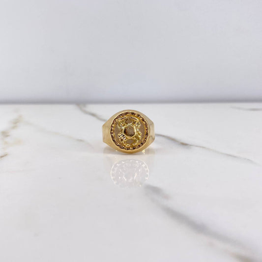 Anillo Cangrejo 4.05gr / T8 1/2 / Oro Amarillo &