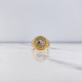 Anillo Cangrejo 4.25gr / T11 / Dos Oros Amarillo Blanco &