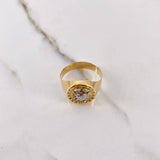 Anillo Cangrejo 4.25gr / T11 / Dos Oros Amarillo Blanco &