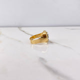 Anillo Cangrejo 4.25gr / T11 / Dos Oros Amarillo Blanco &