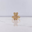 Anillo Oso 3.75gr / T6 / Circones Verdes Blancos Oro Amarillo &