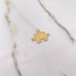 Herraje Rompecabezas Pareja 1.3gr / 2cm / Liso Oro Amarillo $