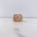 Anillo Crono Tempo Aguila 12.3gr / T11 / Circones Blancos Tres Oros $