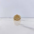 Anillo Correa Corona RX 12.1gr / T11 1/2 / Circones Blancos Dos Oros Amarillo Blanco &