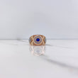 Anillo Crono Tempo Coronas 8.35gr / T10 1/4 / Circones Azul Blancos Dos Oros Blanco Rosa $