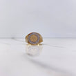 Anillo Corona RX 7.05gr / T9 3/4 / Circones Blancos Dos Oros Amarillo Blanco $