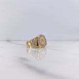 Anillo Corona RX 7.05gr / T9 3/4 / Circones Blancos Dos Oros Amarillo Blanco $