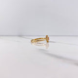 Anillo Flor 2.4gr / T7 1/4 / Circones Rosado Blancos Oro Amarillo $