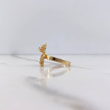 Anillo Oso 4gr / T6 1/2 / Circones Negros Blancos Oro Amarillo $