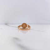 Anillo Cinturon Medusa 3.45gr / T7 / Circones Blancos Dos Oros Blanco Rosa &