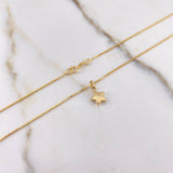 Cadena Veneciana 1.8gr 50cm + Dije Estrella Troquelada 0.2gr 1.3cm / Oro Amarillo (Oferta) &