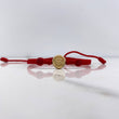 Pulsera Roja Herraje Letra B 0.55gr / 1cm / 5mm Tambor Bolas Neoprenos Rojas Oro Amarillo &