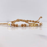 Pulsera Beige Herraje Infinito 0.35gr / 1.4cm / Liso Oro Amarillo &