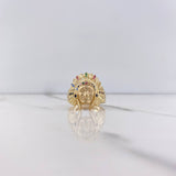 Anillo Indio 9.05gr / T8 1/2 / Circones Colores Oro Amarillo $