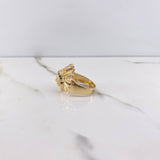 Anillo Indio 9.05gr / T8 1/2 / Circones Colores Oro Amarillo $