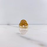 Anillo Indio 9.05gr / T8 1/2 / Circones Colores Oro Amarillo $