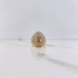 Anillo Virgen Guadalupe 6.1gr / T6 1/4 / Circones Fucsias Verdes Blancos Dos Oros Amarillo Blanco $