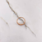 Anillo Corona 15s 1.8gr / T7 1/4 / Circones Blancos Oro Rosa $